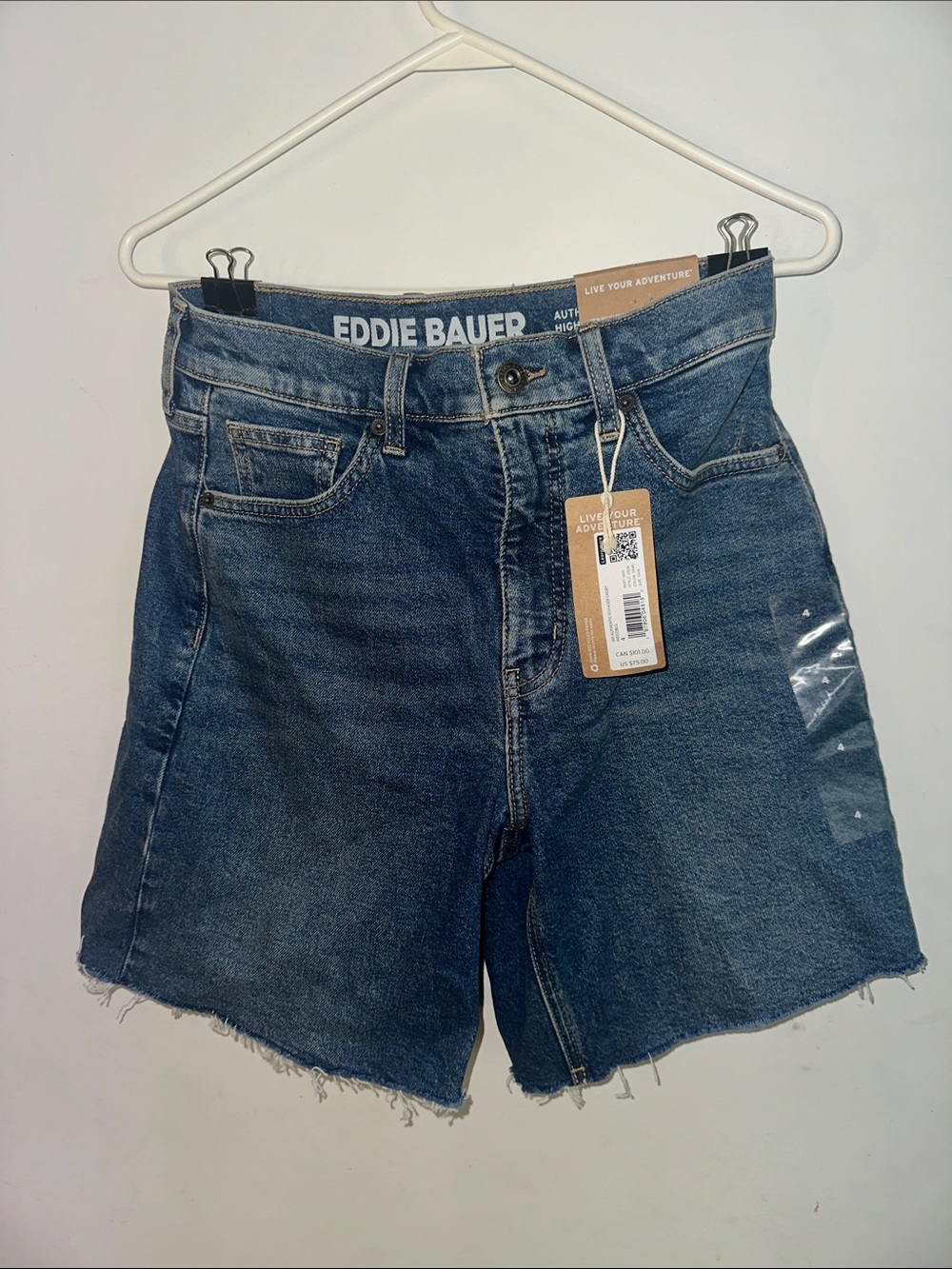 Eddie Bauer Women's Medium Blue Denim Cutoff Shorts